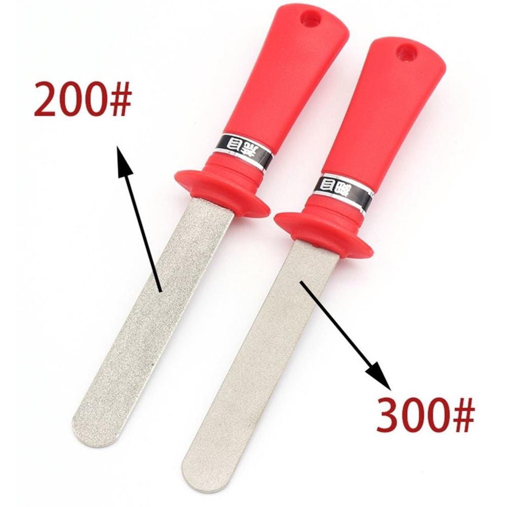 【七彩翡翠】手持 金剛砂 磨刀石 磨石棒 手工打磨 200目 300目-細節圖2