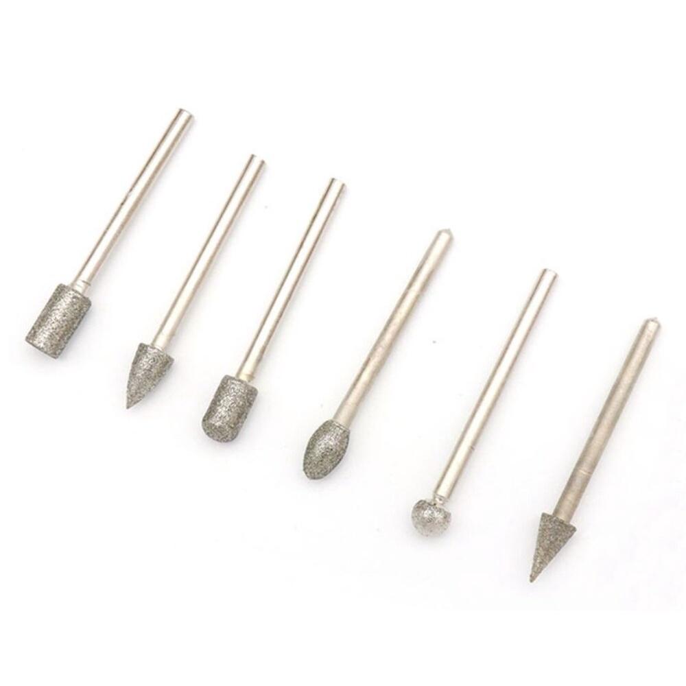 【七彩翡翠】3柄 金剛砂 金剛石 磨頭 粗砂 80目 細砂 120目 翡翠 水晶 打磨 雕刻 20支套組-細節圖5