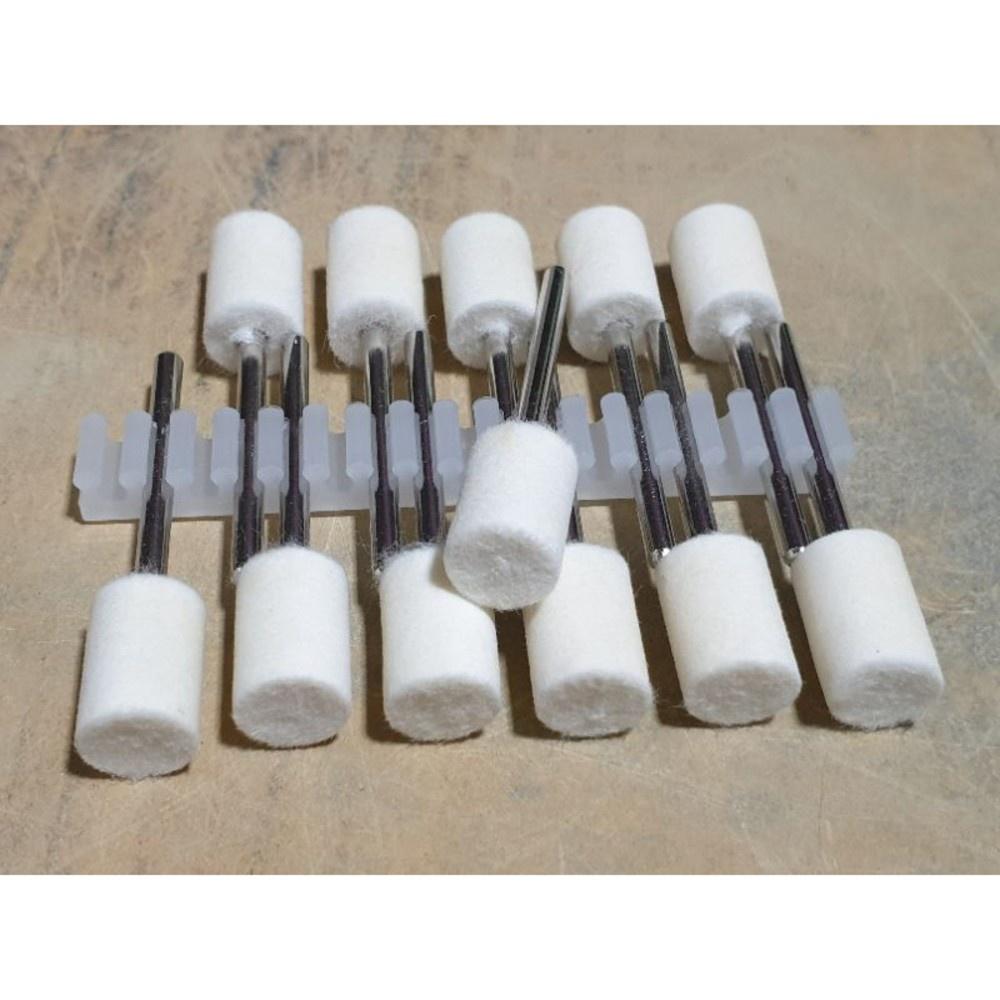 【七彩翡翠】3柄 進口羊毛磨頭 鏡面拋光 玉料拋光磨頭 搭 拋光膏 拋光臘 使用-細節圖7