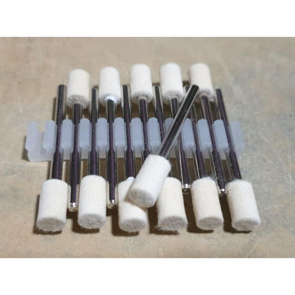 【七彩翡翠】3柄 進口羊毛磨頭 鏡面拋光 玉料拋光磨頭 搭 拋光膏 拋光臘 使用-細節圖9