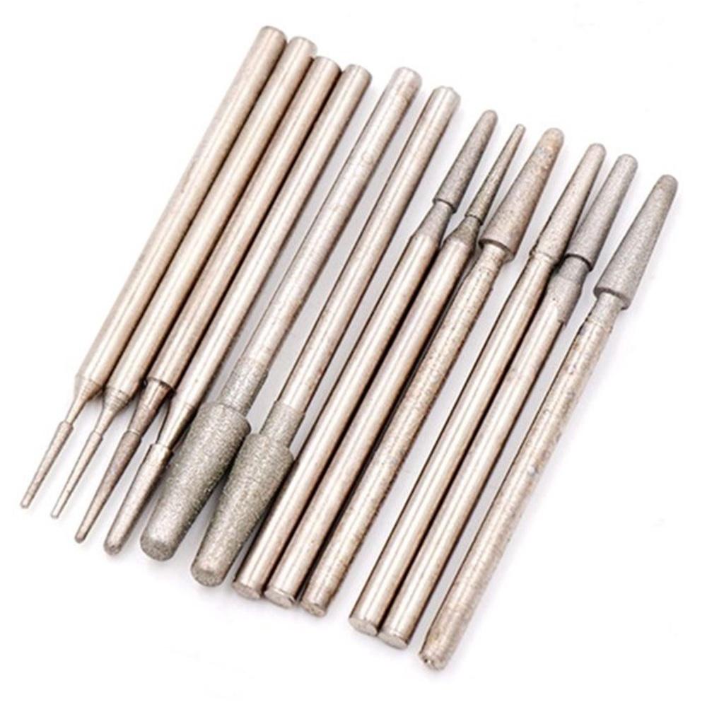 【七彩翡翠】2.35柄 B針 80目 400目 1200目 金剛砂磨頭 金剛砂磨棒 翡翠 玉石 雕刻-細節圖2