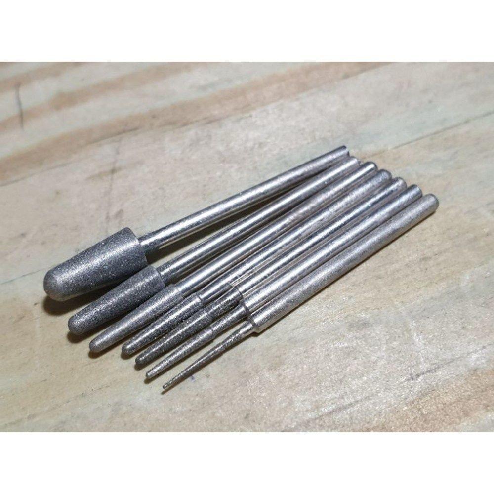 【七彩翡翠】2.35柄 B針 80目 400目 1200目 金剛砂磨頭 金剛砂磨棒 翡翠 玉石 雕刻-細節圖4