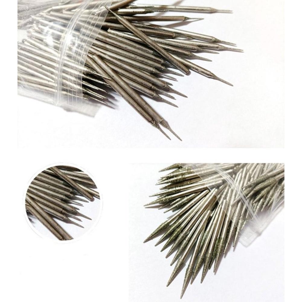 【七彩翡翠】 2.35柄 80目 D針 尖針 金剛石磨頭 鑽石磨頭 金剛砂磨頭 雕刻 鏤空 頭髮 眼睛 細部打磨-細節圖3