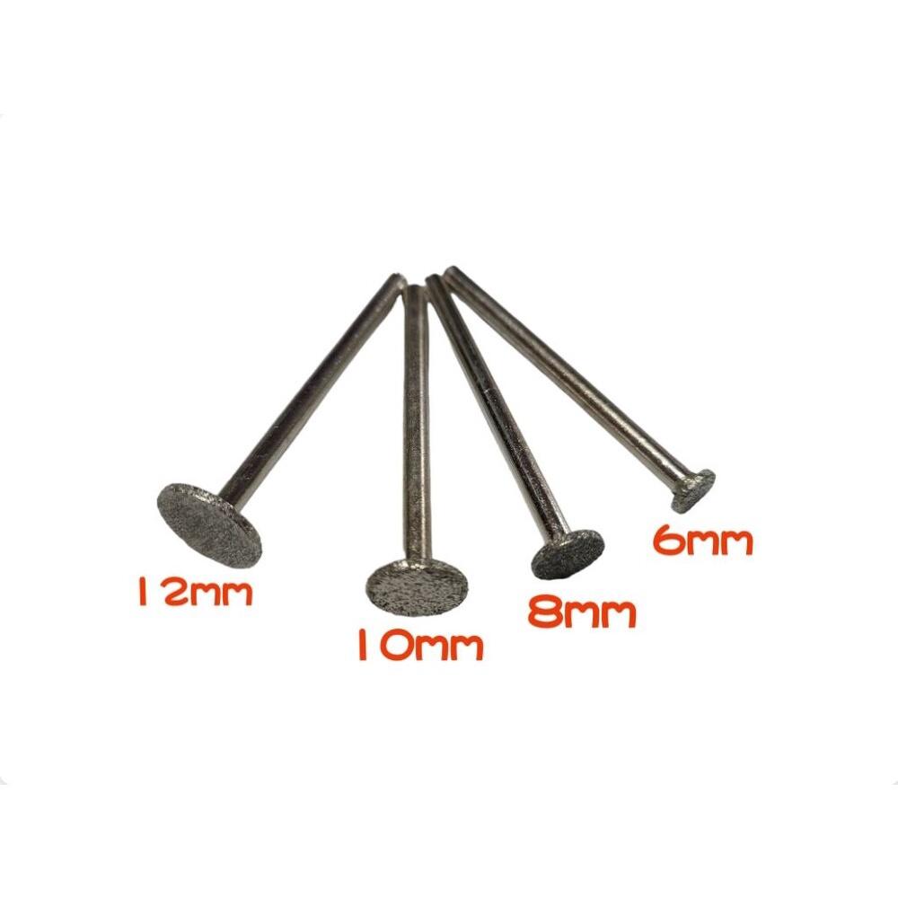 【七彩翡翠】3柄 100目 厚K針 金剛砂磨頭 金剛石磨頭 鑽石磨頭 鑽石磨棒 雕刻 畫線 打磨 開窗 去皮-細節圖2