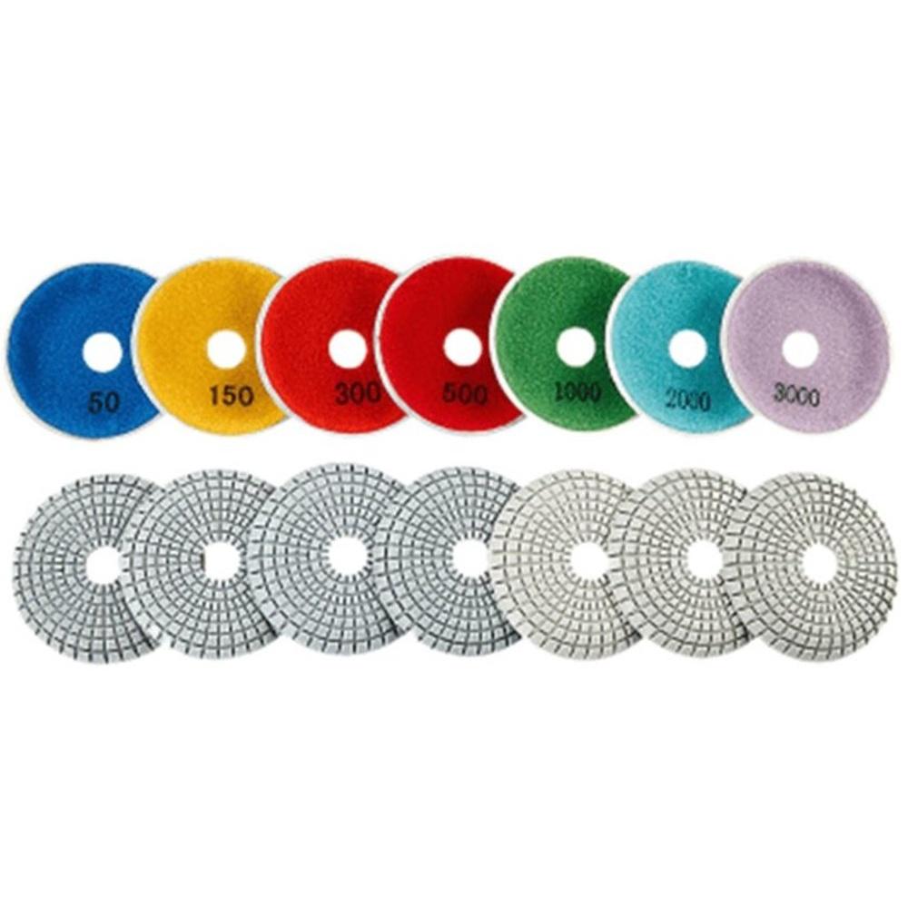 【七彩翡翠】4吋 100mm 自黏 魔鬼氈 碗型 弧型 水磨片 凹面 內圓 茶盤 弧面 打磨 拋光-細節圖2