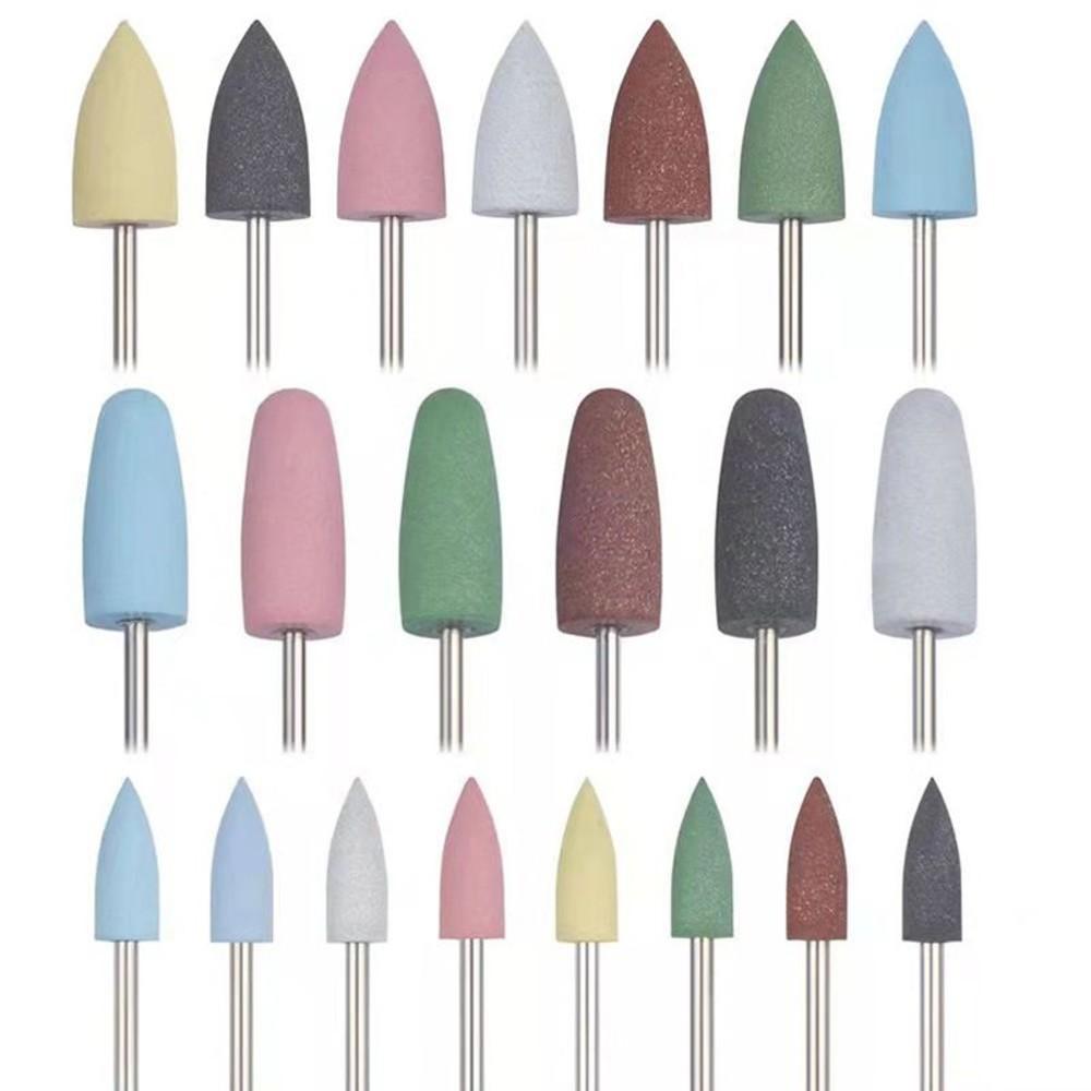 【七彩翡翠】2.35柄 鑽石磨頭 鑽石硅膠磨頭 橡膠磨頭 翡翠 水晶 玉石 打磨 拋光-細節圖8