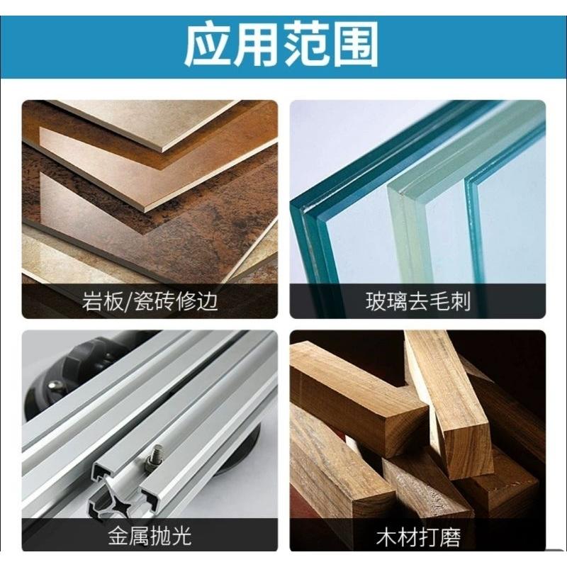 【七彩翡翠】 電鍍 金剛砂 金剛石 方型 自黏盤 魔鬼氈 磁磚 岩板 玻璃 木材 金屬 打磨 去毛邊 去毛刺-細節圖5