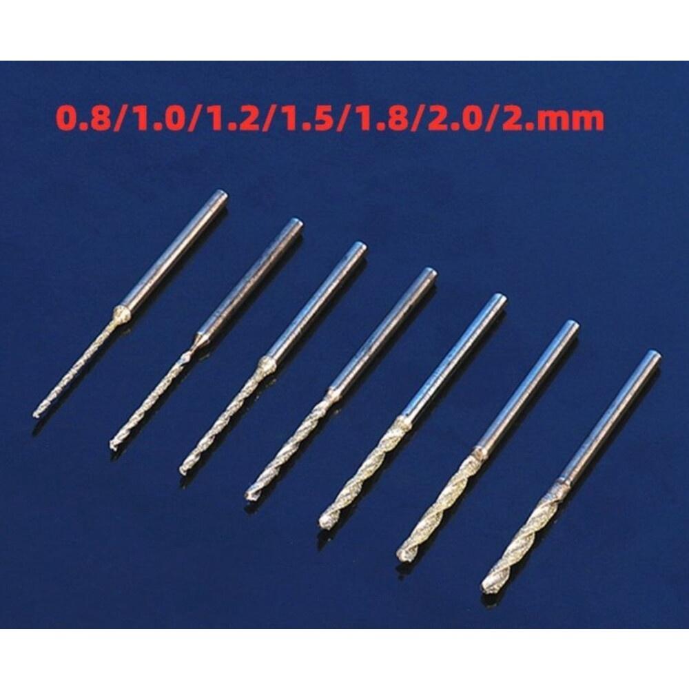 【七彩翡翠】 2.35柄 金剛砂 金剛石 麻花鑽 打孔針 翡翠 玉石 鑽孔 打孔 擴孔 打洞-細節圖3