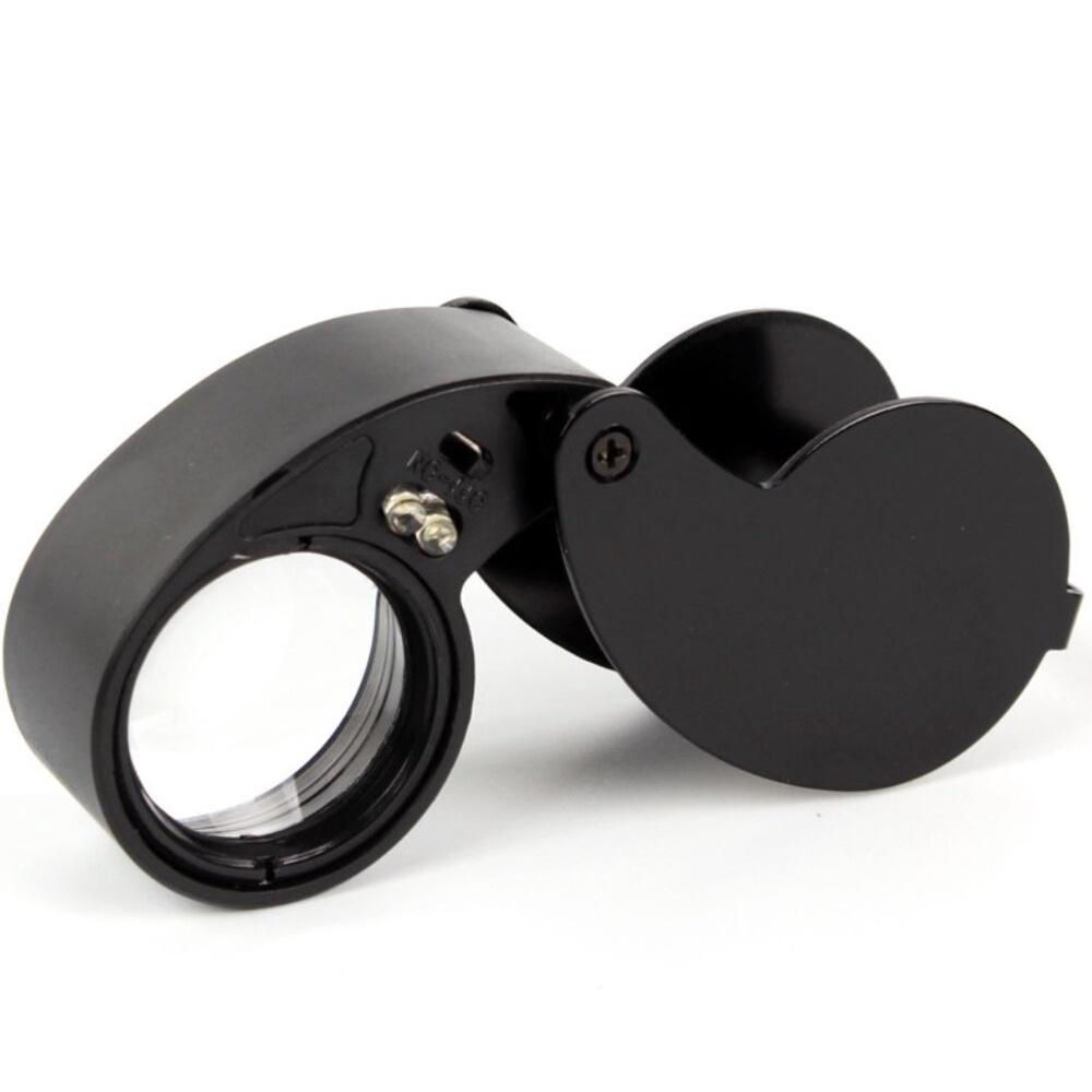 【七彩翡翠】鋁合金 隨身型 LED 40倍 放大鏡 翡翠 珠寶 玉石 鑑定-細節圖2