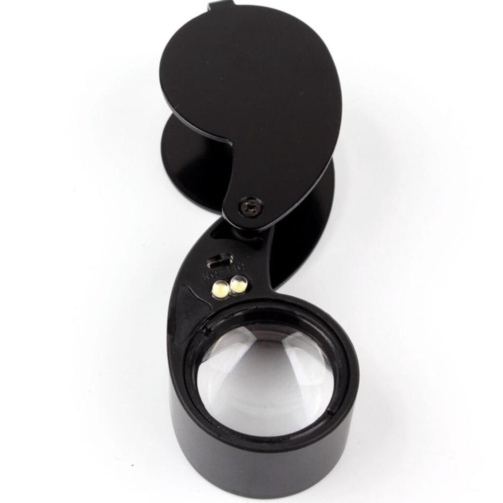 【七彩翡翠】鋁合金 隨身型 LED 40倍 放大鏡 翡翠 珠寶 玉石 鑑定-細節圖3