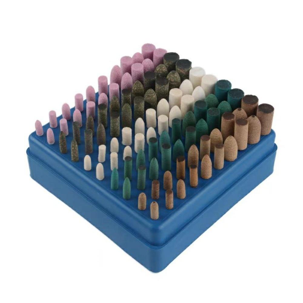 【七彩翡翠】2.35柄 3柄 紅剛玉磨頭，牛皮磨頭，芝麻磨頭，橡膠磨頭，羊毛磨頭，綜合磨頭磨棒，打磨-細節圖3