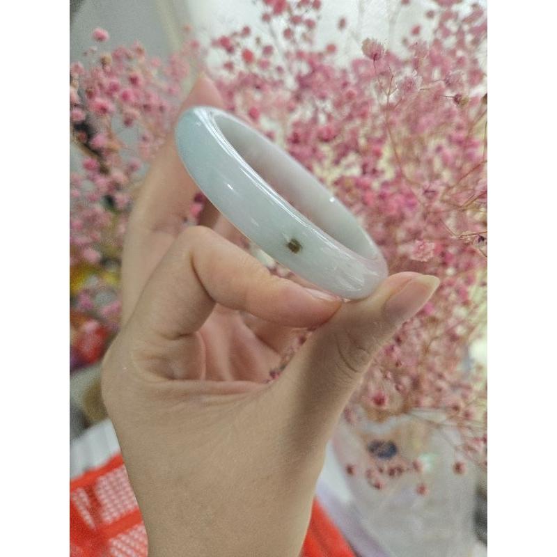 【七彩翡翠】編號15 天然A貨 緬甸 翡翠 手鐲 紫羅蘭 漂綠 平安鐲 女鐲-細節圖2