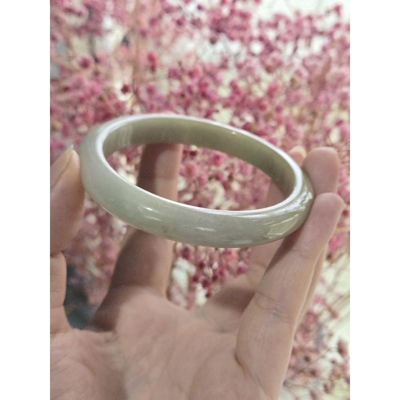 【七彩翡翠】編號26 天然A貨 緬甸 翡翠 手鐲 細版 黃翡 平安鐲 女鐲-細節圖2