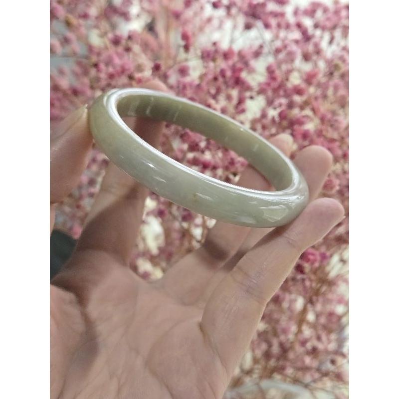 【七彩翡翠】編號26 天然A貨 緬甸 翡翠 手鐲 細版 黃翡 平安鐲 女鐲-細節圖3