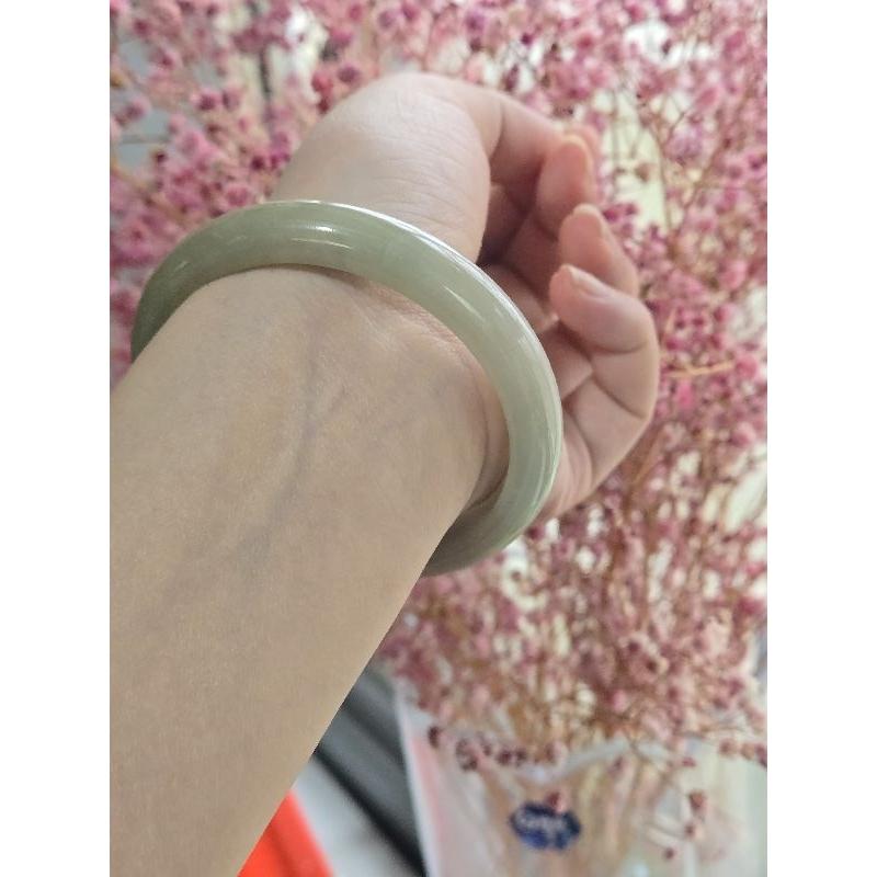 【七彩翡翠】編號26 天然A貨 緬甸 翡翠 手鐲 細版 黃翡 平安鐲 女鐲-細節圖6