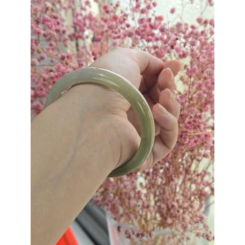 【七彩翡翠】編號26 天然A貨 緬甸 翡翠 手鐲 細版 黃翡 平安鐲 女鐲-細節圖7