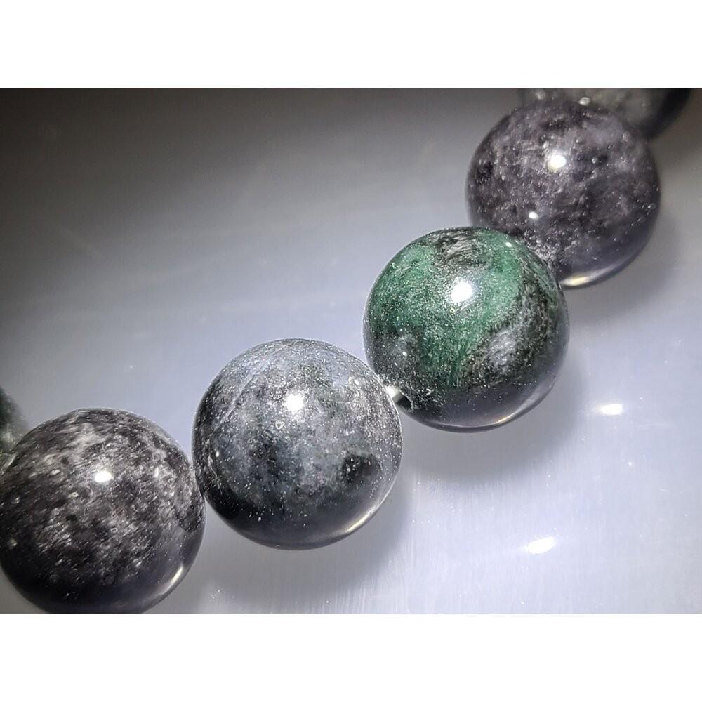 【七彩翡翠】緬甸 天然 翡翠 A貨 冰種 烏雞 烏雞種 手鐲 手珠 手串 手排-細節圖4
