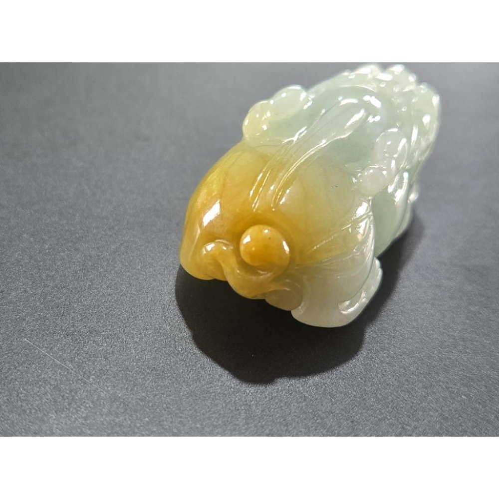 【七彩翡翠】 014 天然A貨 緬甸 翡翠 吊墜 墜子 吊飾 DIY 配件 招財 貔貅 招財進寶 聚財 守財 辟邪-細節圖5