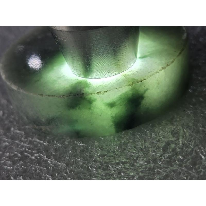 【七彩翡翠】編號91 緬甸 翡翠 天然 原石 翡翠毛料 全明料 拋光料 手鐲芯 文鎮 擺件 雕刻件 練雕-細節圖3