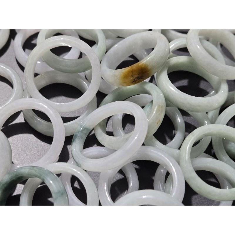 【七彩翡翠】 緬甸 天然翡翠A貨 翡翠 成品 戒指 玉戒 晴水 飄花 招財 招桃花 尾戒 防小人台灣 現貨-細節圖3