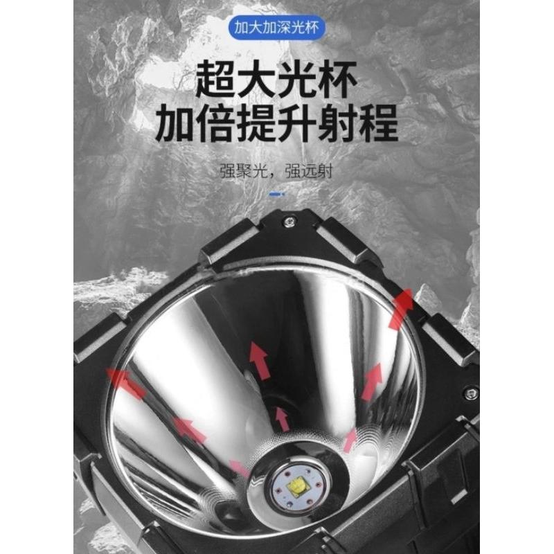 【七彩翡翠】04217 手提式 雙頭 手電筒 LED P70 燈芯 手機充電 野外 露營 釣魚-細節圖4