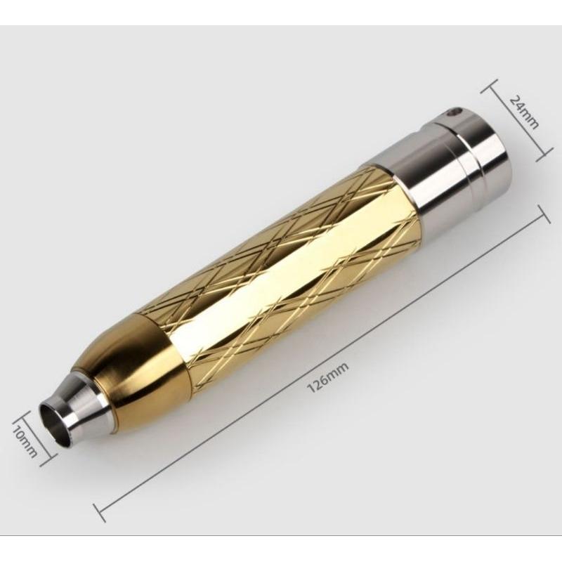 【七彩翡翠】04081 不銹鋼 銅質 雕花 白光 高亮度 玉石 強光 手電筒 小口徑 翡翠 玉石 瑪瑙 水晶 探照 鑑定-細節圖6