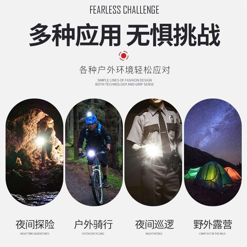 【七彩翡翠】04220 太陽能 變焦 白激光 強光 照明 手電筒 手機充電 野外 露營 釣魚 停電-細節圖8
