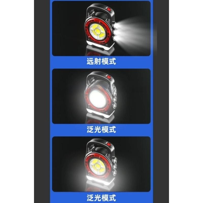 【七彩翡翠】04219 太陽能 手提式 LED COB側燈 照明 手電筒 手機充電 野外 露營 釣魚-細節圖7