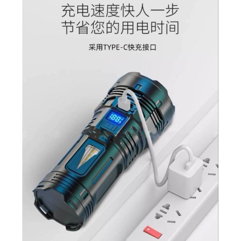 【七彩翡翠】04223 便攜式 LED COB側燈 照明 手電筒 夜跑 巡邏 野外 露營 釣魚-細節圖5