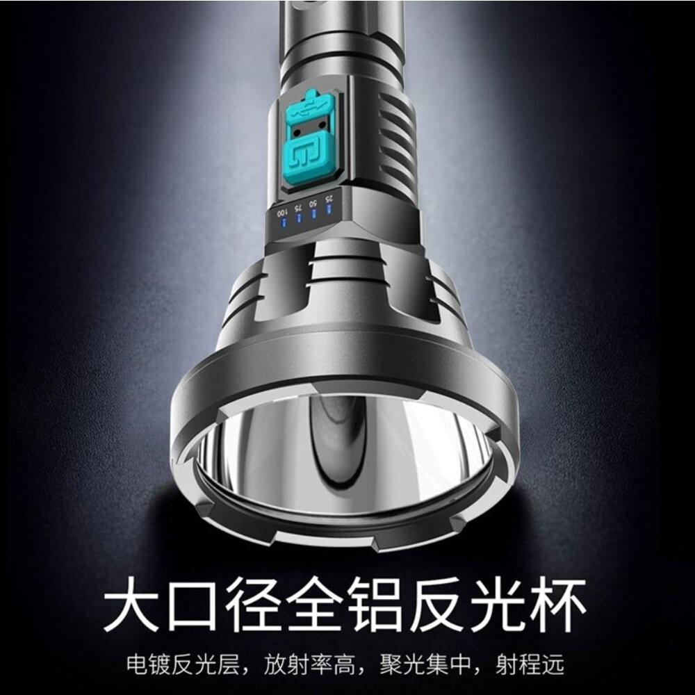 【七彩翡翠】 台灣現貨 04148 戶外 強光 手電筒 ABS材質 進口燈芯 停電 露營 野外求生 釣魚-細節圖5