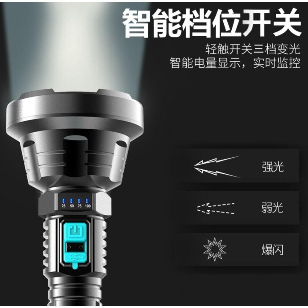 【七彩翡翠】 台灣現貨 04148 戶外 強光 手電筒 ABS材質 進口燈芯 停電 露營 野外求生 釣魚-細節圖6