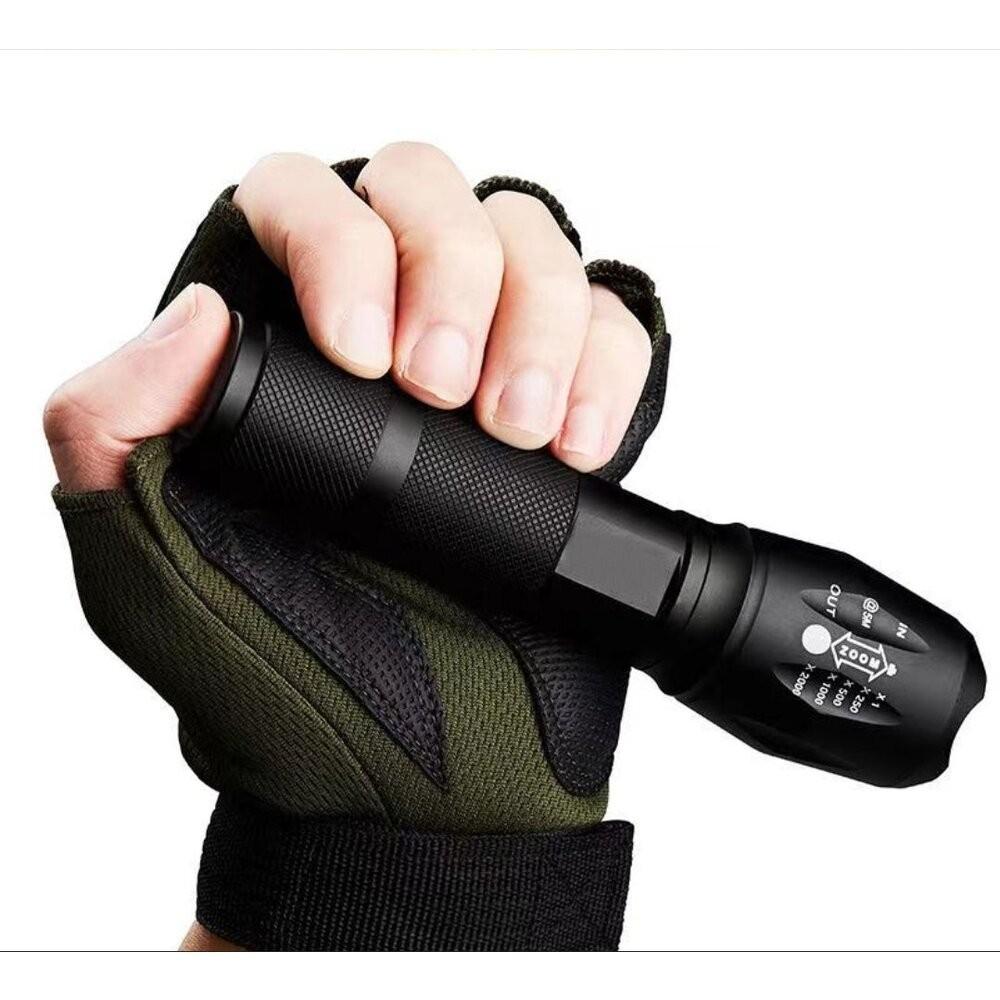 【七彩翡翠】 台灣現貨 04172 鋁合金 變焦 強光 戰術 手電筒 停電 照明 野外 戶外 露營  釣-細節圖6