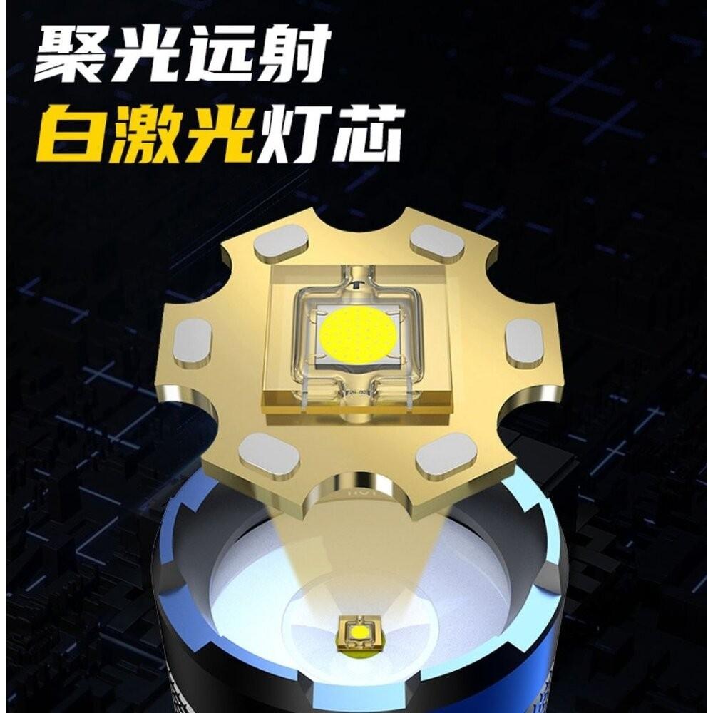 【七彩翡翠】 台灣現貨 04169 大功率 變焦 強光 手電筒 停電 照明 野外 戶外 露營 溯溪 釣魚-細節圖2