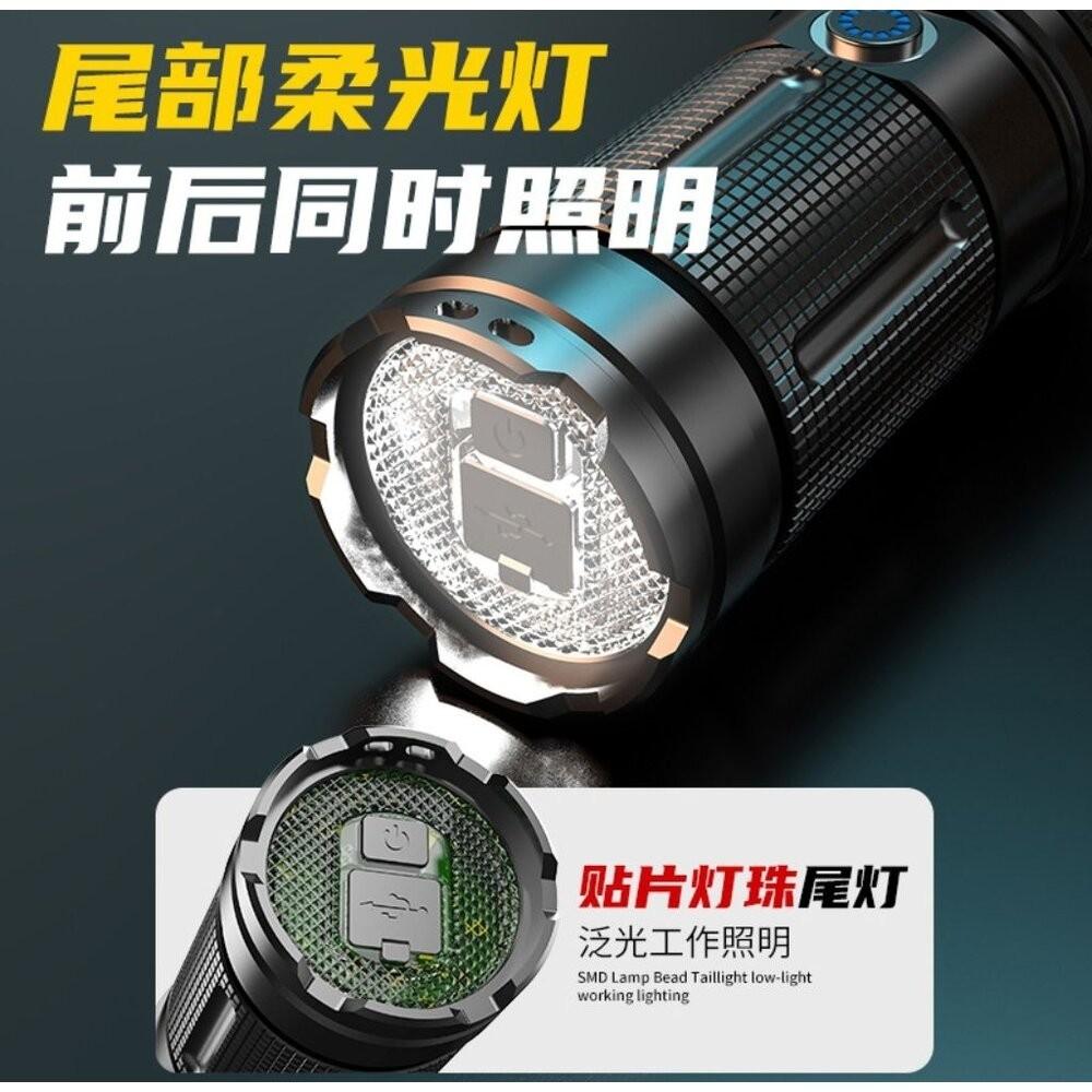 【七彩翡翠】 台灣現貨 04169 大功率 變焦 強光 手電筒 停電 照明 野外 戶外 露營 溯溪 釣魚-細節圖4