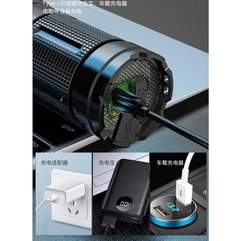 【七彩翡翠】 台灣現貨 04169 大功率 變焦 強光 手電筒 停電 照明 野外 戶外 露營 溯溪 釣魚-細節圖7