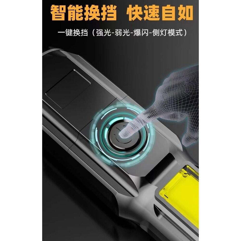 【七彩翡翠】 台灣現貨 04154 變焦 強光 手電筒 停電 照明 野外 戶外 露營 腳踏車燈 巡邏-細節圖6