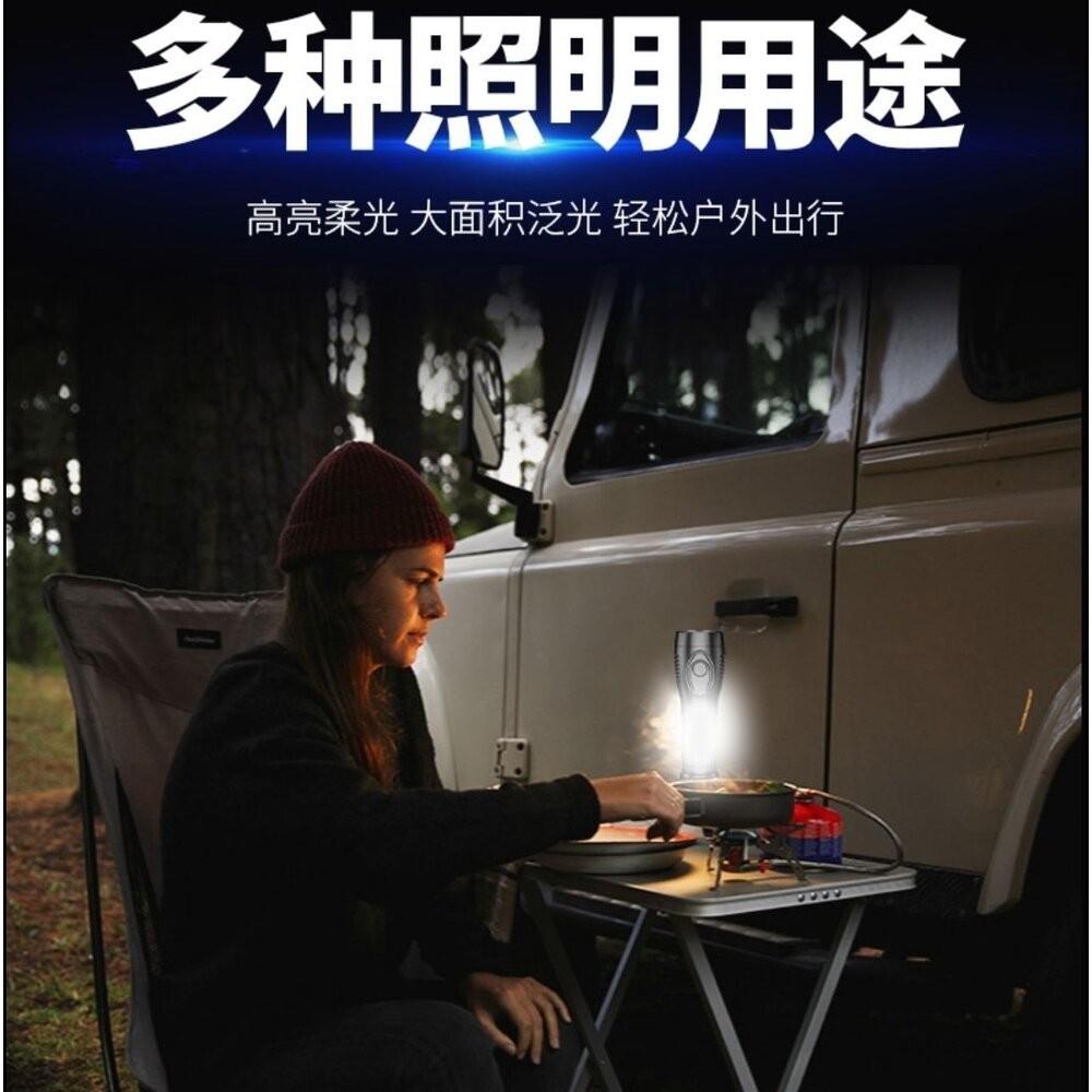 【七彩翡翠】 台灣現貨 04199 COB 側燈 強光 手電筒 停電 照明 野外 戶外 露營 腳踏車燈-細節圖9