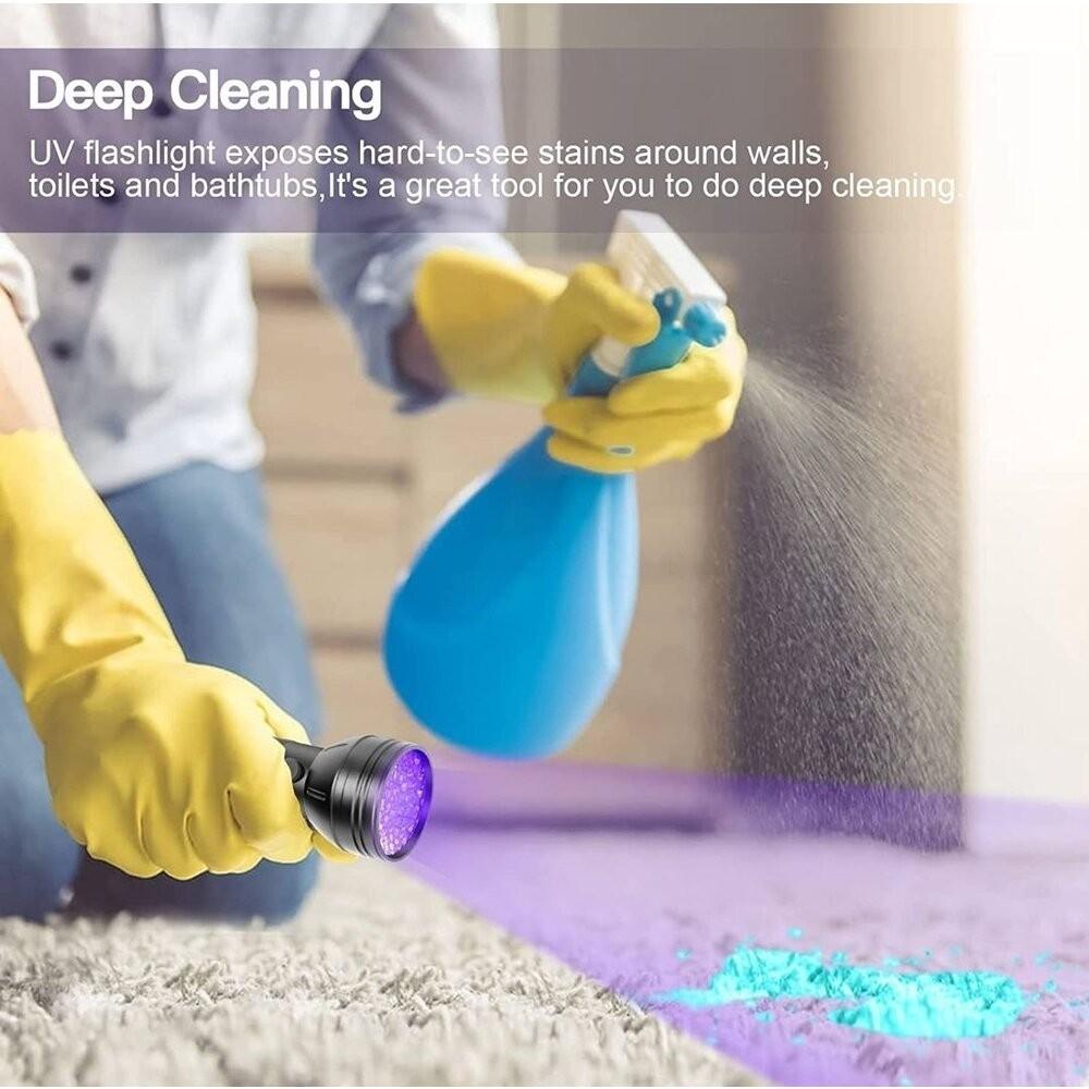 【七彩翡翠】 台灣現貨 04203 紫光燈 紫外線 手電筒 動物 貓 狗 老鼠 跳蚤 糞便 污漬 檢測-細節圖4