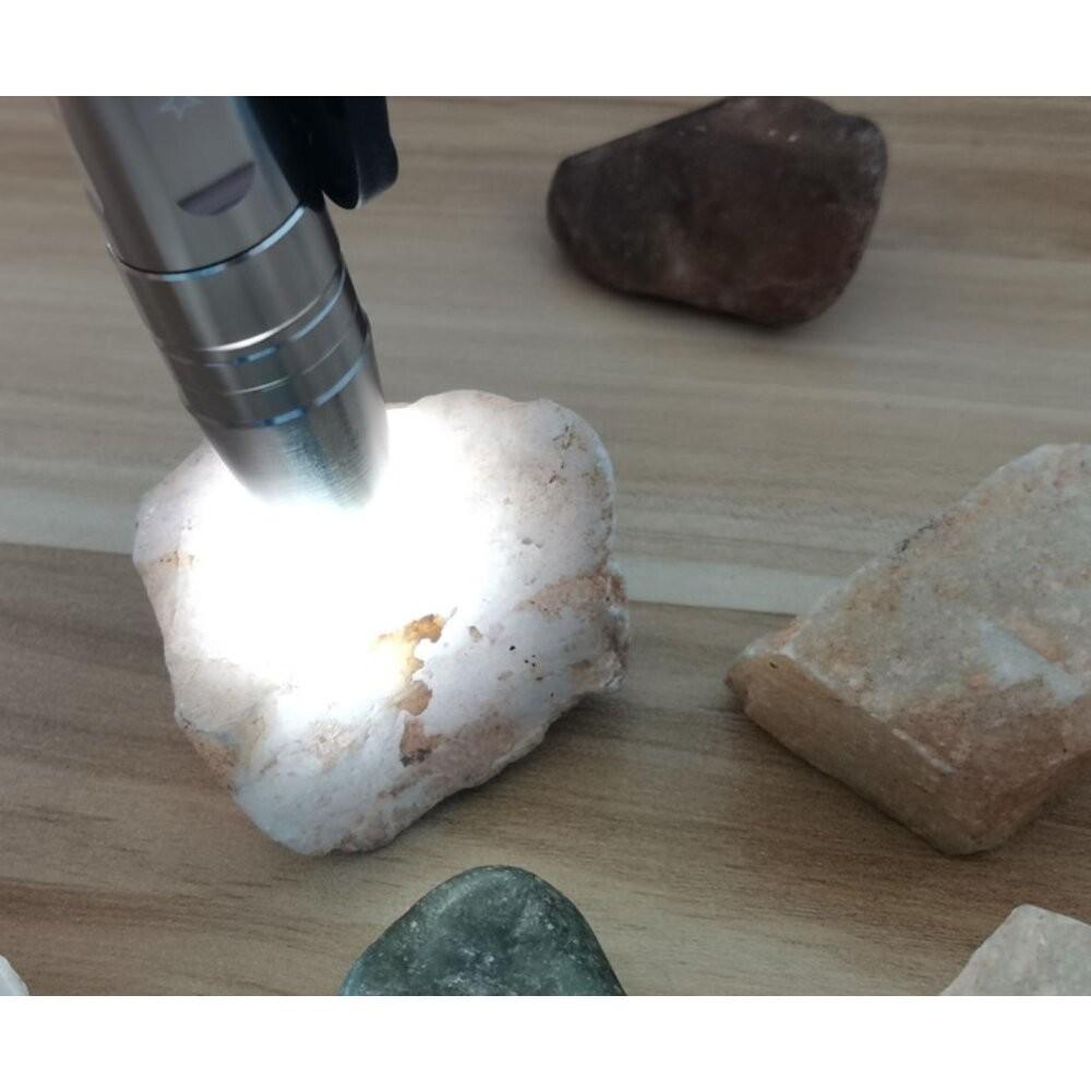 【七彩翡翠】04077 鋁合金  三光源 強光 玉石 手電筒  白光 黃光 紫光365 鑑定 防偽-細節圖5