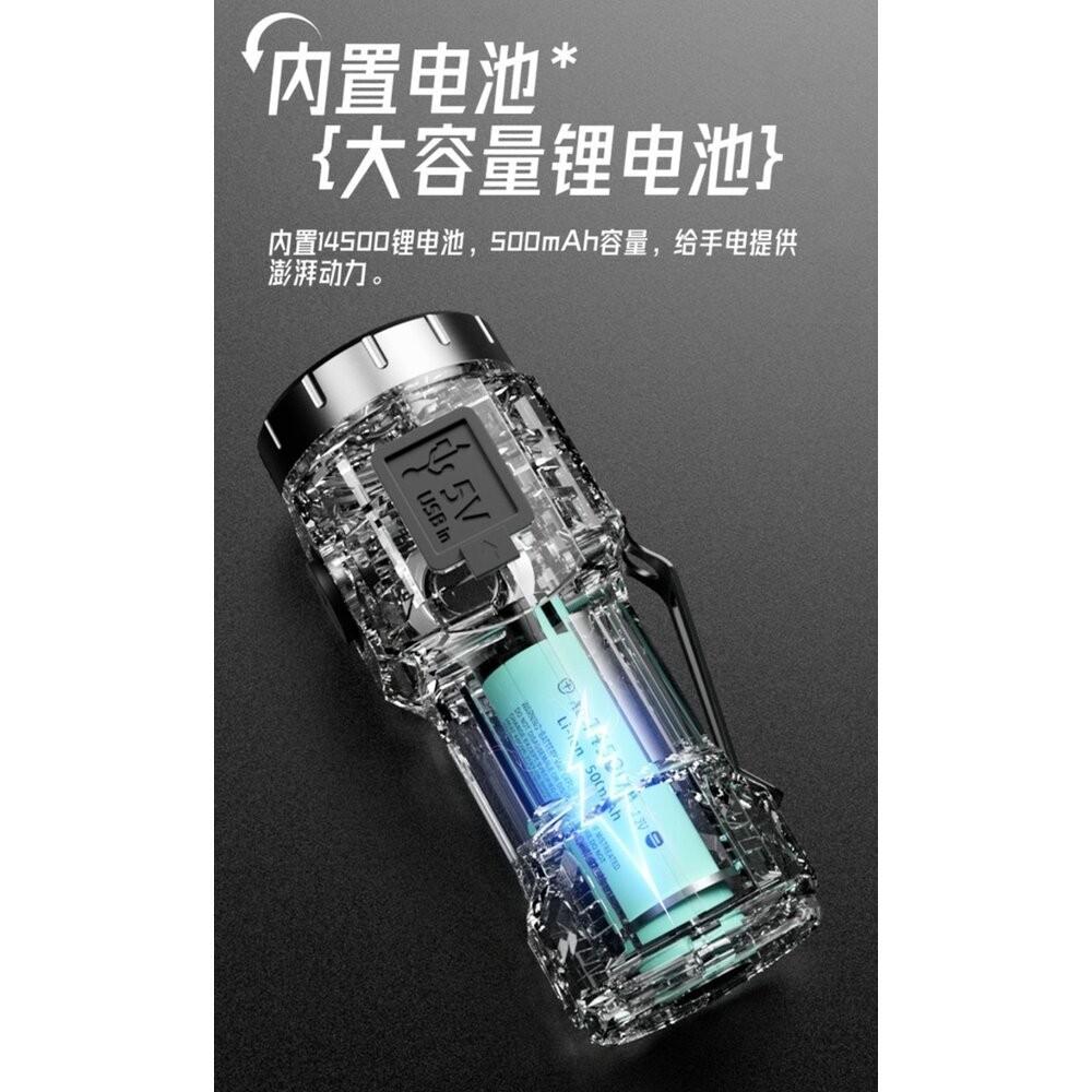 【七彩翡翠】 台灣現貨 04186 隨身 攜帶 強光 手電筒 停電 照明 野外 戶外 露營 溯溪 登山-細節圖4