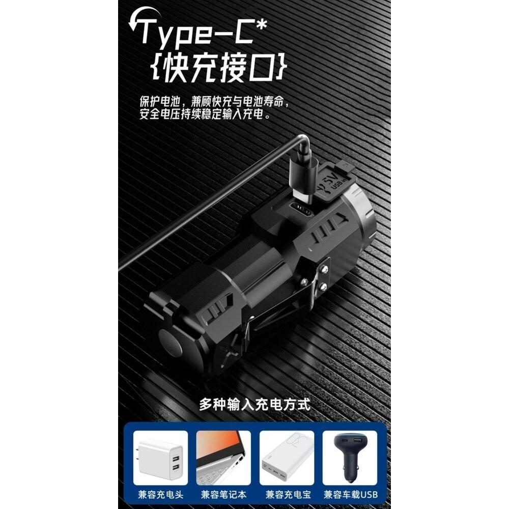 【七彩翡翠】 台灣現貨 04186 隨身 攜帶 強光 手電筒 停電 照明 野外 戶外 露營 溯溪 登山-細節圖5