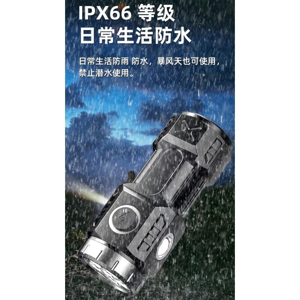 【七彩翡翠】 台灣現貨 04186 隨身 攜帶 強光 手電筒 停電 照明 野外 戶外 露營 溯溪 登山-細節圖6