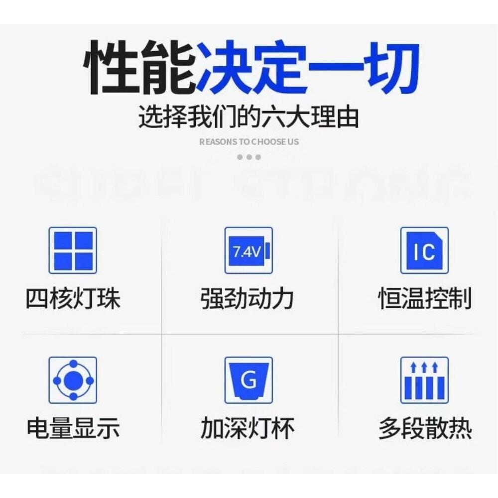 【七彩翡翠】 台灣現貨 04160 四核 COB 側燈 強光 手電筒 停電 照明 野外 戶外 露營 登山-細節圖7