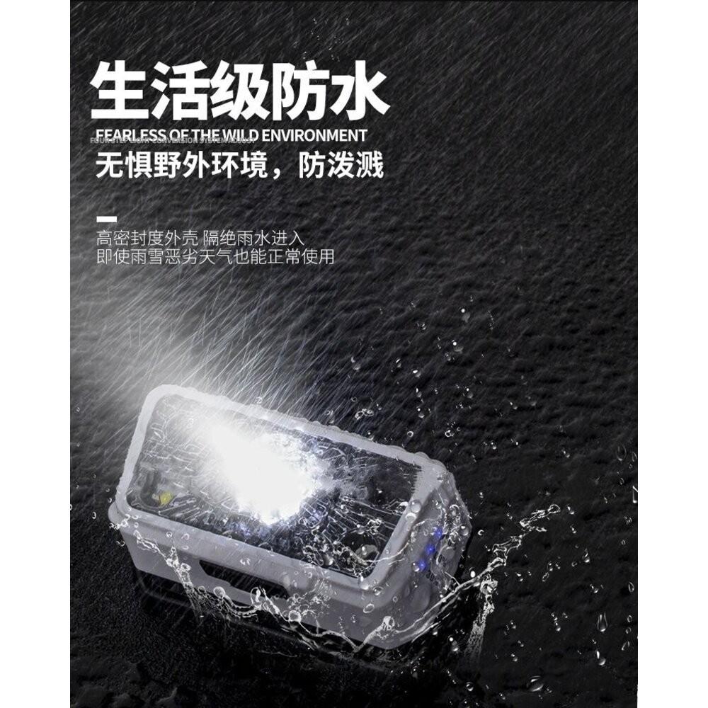 【七彩翡翠】 台灣現貨 04166 感應 變焦 頭燈 手電筒 停電 照明 野外 戶外 露營 釣魚 巡邏-細節圖7