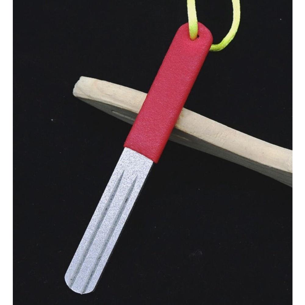 【七彩翡翠】 金剛砂 磨刀石 挫刀 魚勾 磨利 打磨 攜帶型 隨身型 180目 400目-細節圖3