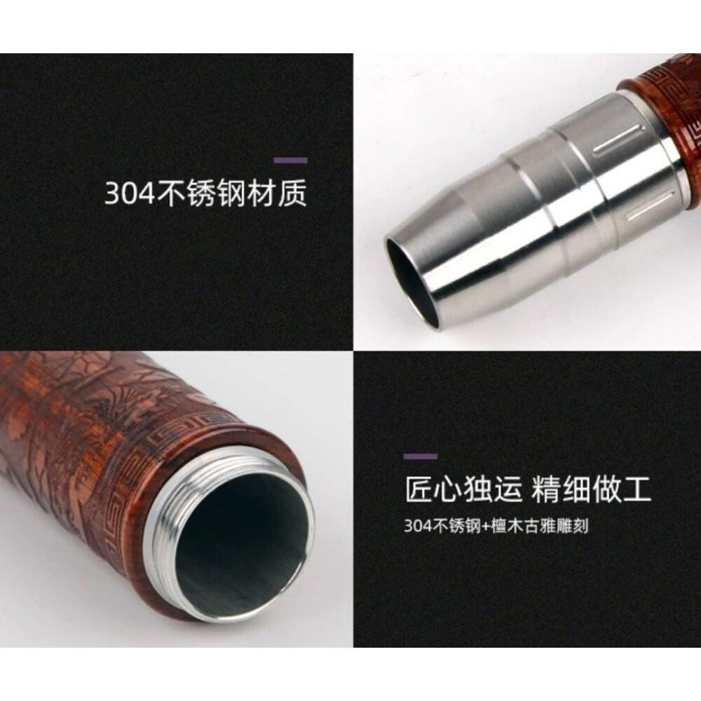 【七彩翡翠】04071 玉石 強光 手電筒 檀木款 翡翠 水晶 探照 鑑定 錢鈔 防偽-細節圖7