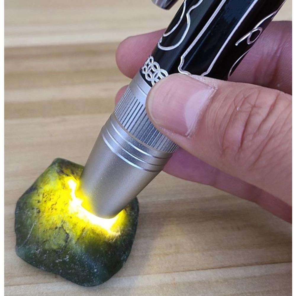 【七彩翡翠】02901 3光源 強光玉石手電筒 強光 手電筒 白光 黃光 紫光 珠寶鑑定-細節圖5