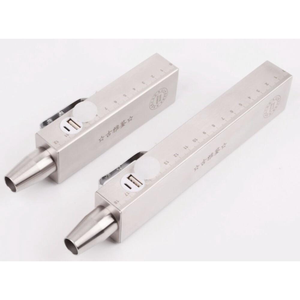 【七彩翡翠】03560 長 短 版 專業 玉石 鑑定燈 手電筒 不銹鋼 白光 強光燈 探照燈-細節圖3