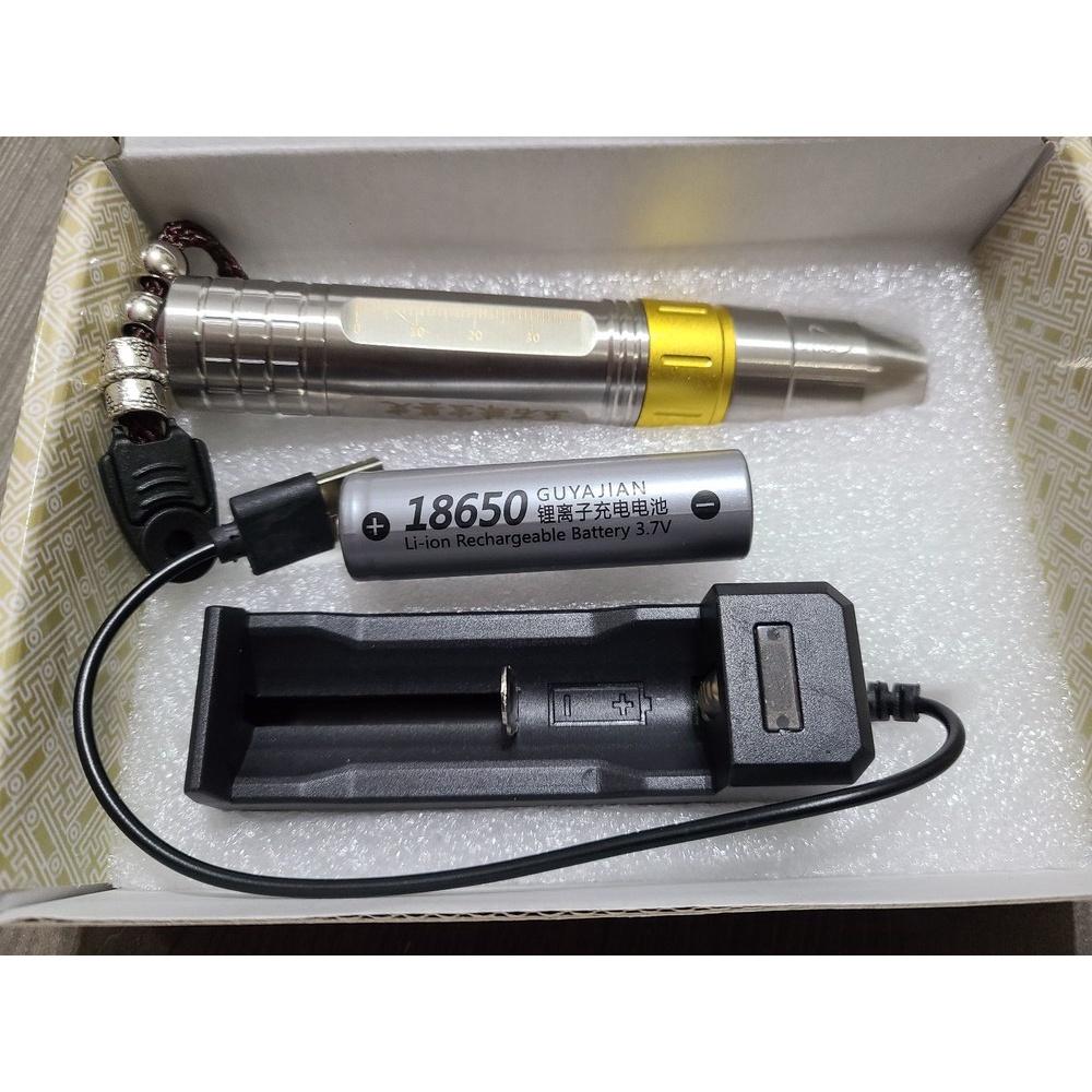 【七彩翡翠】02433 玉石強光燈 玉石強光手電筒 10W L2 T6 不锈鋼手電筒 最新高亮度進口燈芯-細節圖3