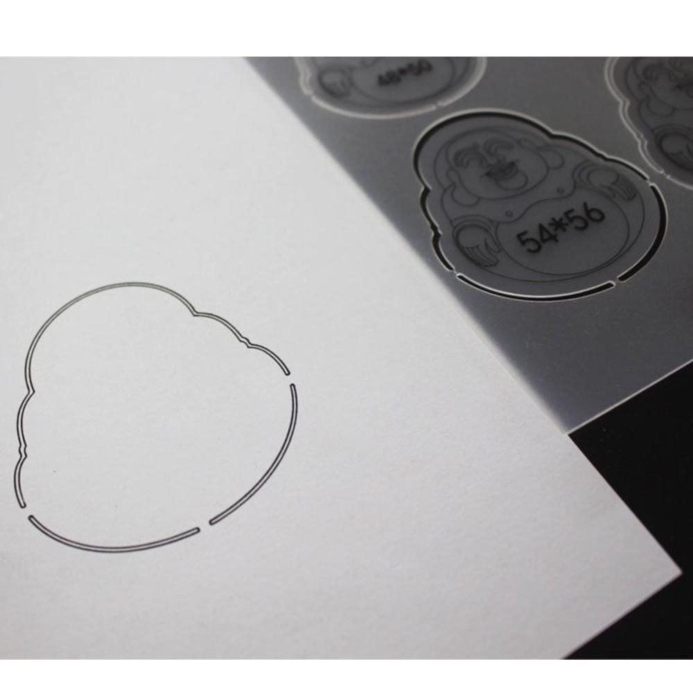 【七彩翡翠】雕刻專用繪圖版 畫版 圖版 葉子 富貴豆 葫蘆 水滴 寶寶佛 福瓜 橢圓牌 佛公 觀音 梯形-細節圖6